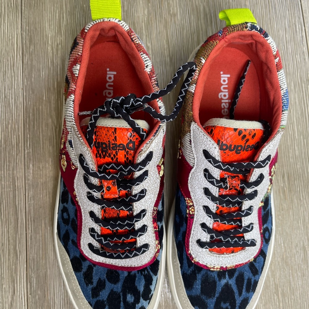 Desigual Multicolor Patchwork Sneakers - image 5